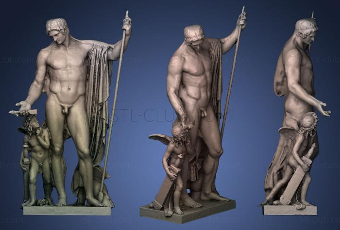 3D model Mars and Cupid (STL)